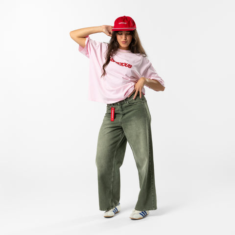 Summer / Slanted Tee - Baby Pink