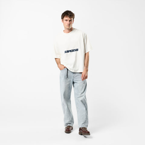 Summer / Slanted Tee - Natural