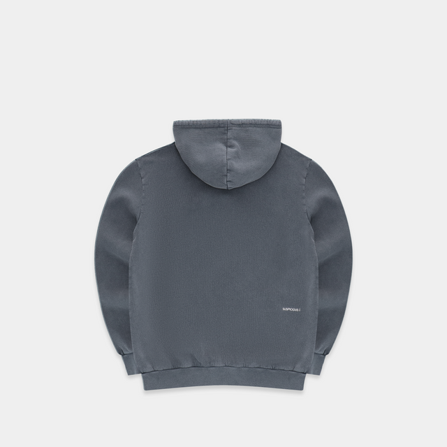 The Suspicious Smiley Hoodie - Slate Blue