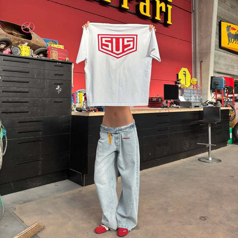 Racer / SUS Logo Tee - White