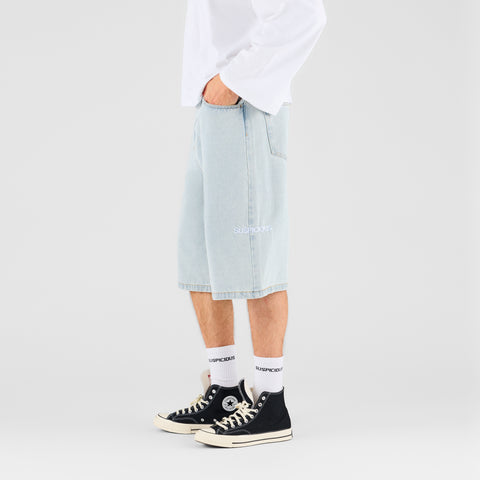 Summer Breeze / Solid Jeans Shorts - Bleached