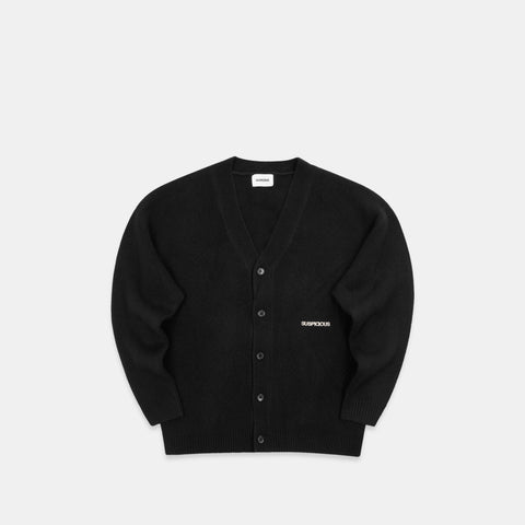 Winter 5 / Solid Knitted Cardigan - Black