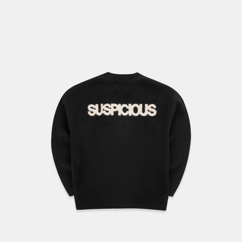 Winter 5 / Solid Knitted Cardigan - Black