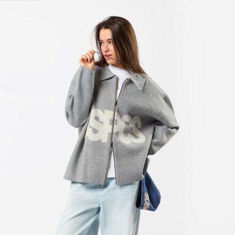 Winter 5 / Solid Knitted Jacket - Neutral Heather