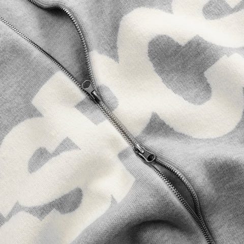 Winter 5 / Solid Knitted Jacket - Neutral Heather