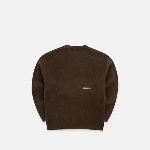 Winter 5 / Solid Knitted Sweat - Espresso