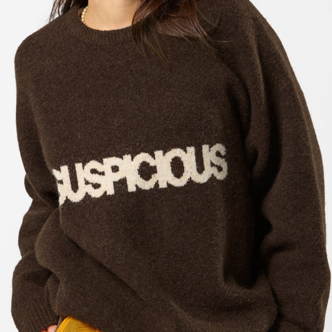 Winter 5 / Solid Knitted Sweat - Espresso