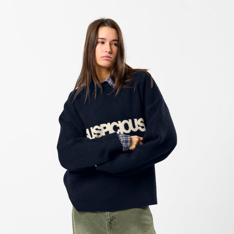 Winter 5 / Solid Knitted Sweat - Nightfall