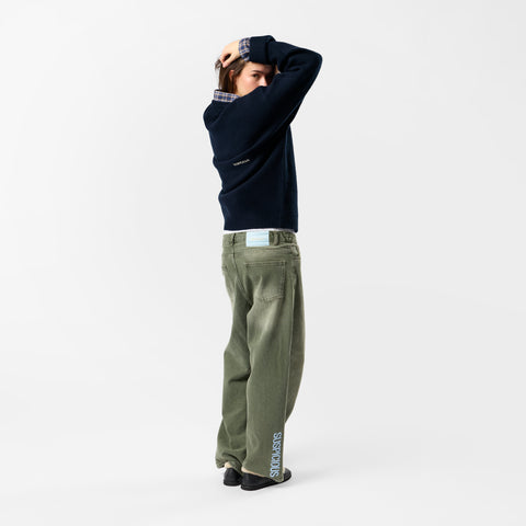 Winter 5 / Solid Knitted Sweat - Nightfall