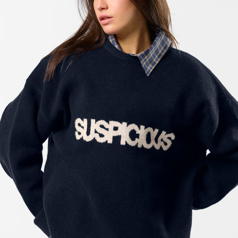 Winter 5 / Solid Knitted Sweat - Nightfall