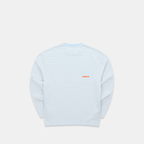 PL / Solid Striped Longsleeve - Celestial Blue