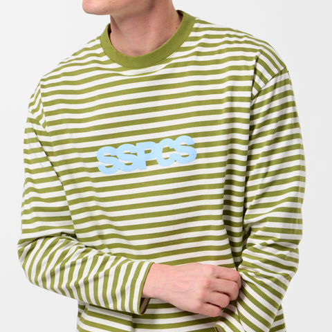Bestsellers Variants / Solid Striped Longsleeve - Deep Moss