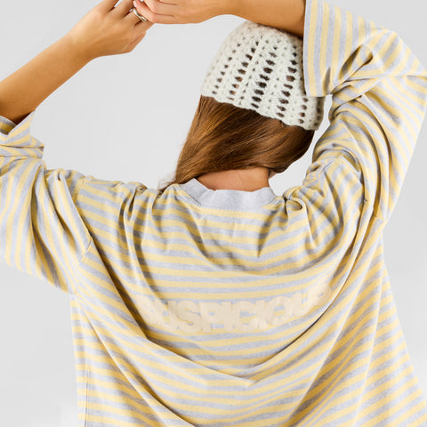 Summer Breeze / Solid Striped Longsleeve - Heather & Butter