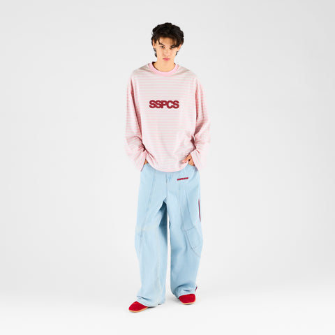 Bestsellers Variants / Solid Striped Longsleeve - Pink