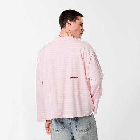 Bestsellers Variants / Solid Striped Longsleeve - Pink
