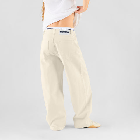 Summer Breeze / Solid W Jeans - Egret
