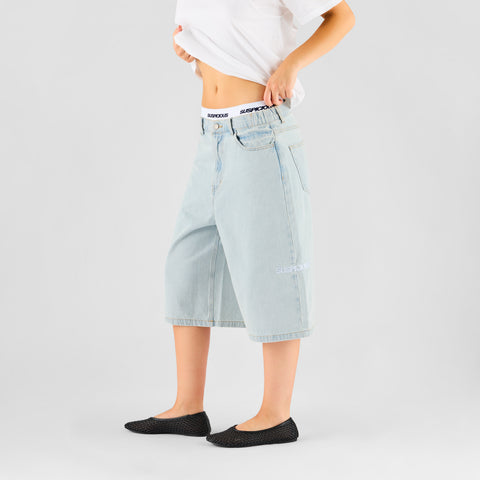 Summer Breeze / Solid W Jeans Shorts - Bleached