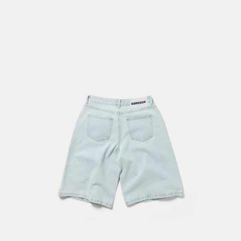 Summer Breeze / Solid W Jeans Shorts - Bleached