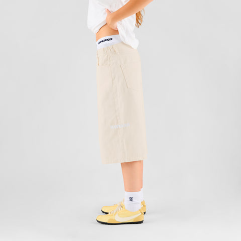 Summer Breeze / Solid W Jeans Shorts - Egret