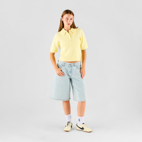 Summer Breeze / Solid W Knit Polo - Butter