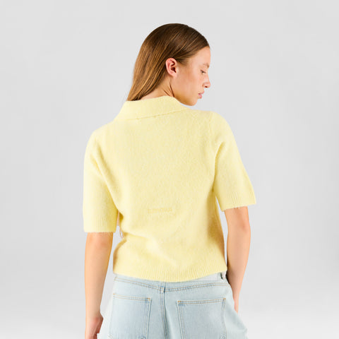 Summer Breeze / Solid W Knit Polo - Butter