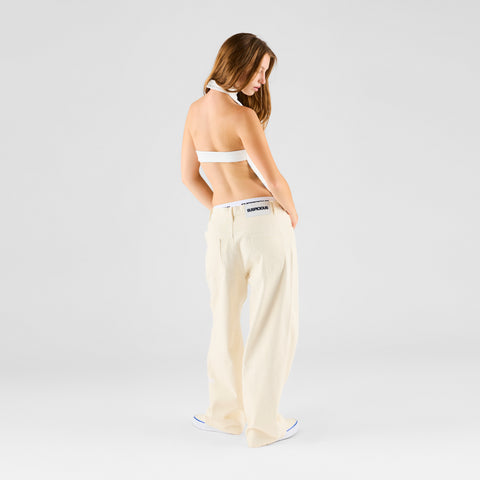 Summer Breeze / Solid W Reversible Halter Top - Celestial