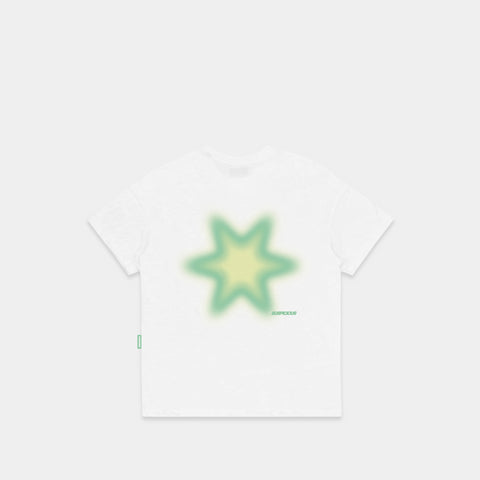 Spring / Green Aura Star Tee - White
