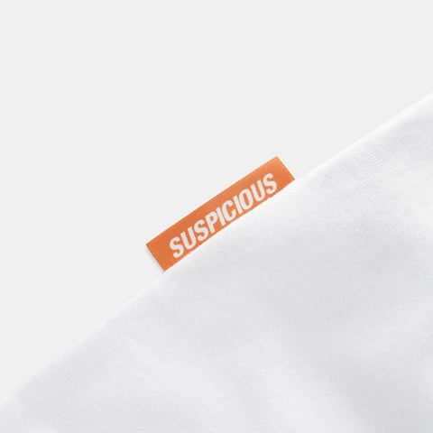 Spring / Orange Pixelated Aura Tee - White