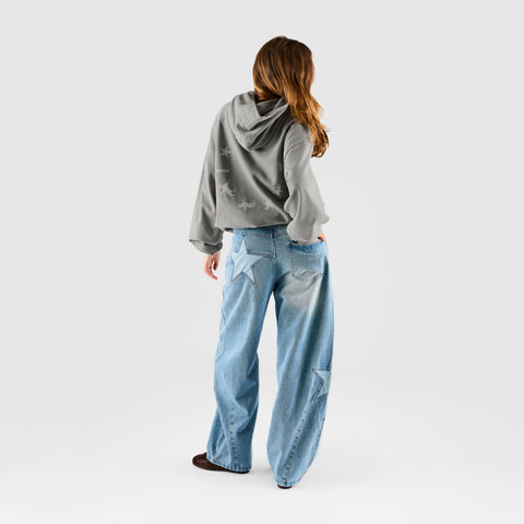 Suspicious Cowboys / Spur Hoodie - Washed Rhino