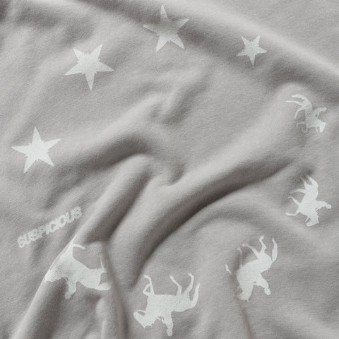 Suspicious Cowboys / Spur Hoodie - Washed Rhino