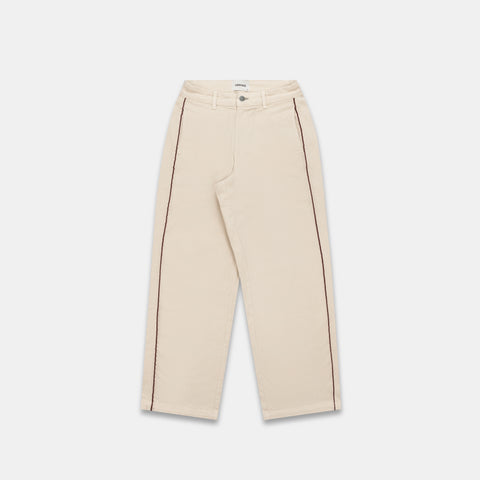 S2 / Stamped Piping Barrel Pants - Sand