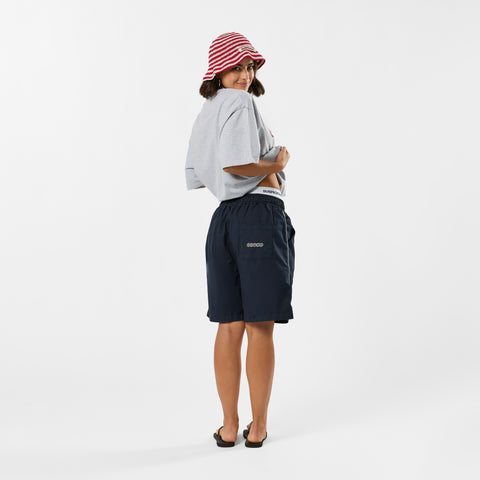 S2 / Stamped Piping Twill Shorts - Nightfall