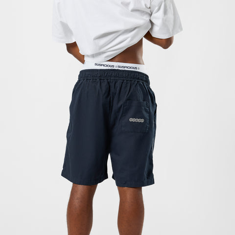 S2 / Stamped Piping Twill Shorts - Nightfall