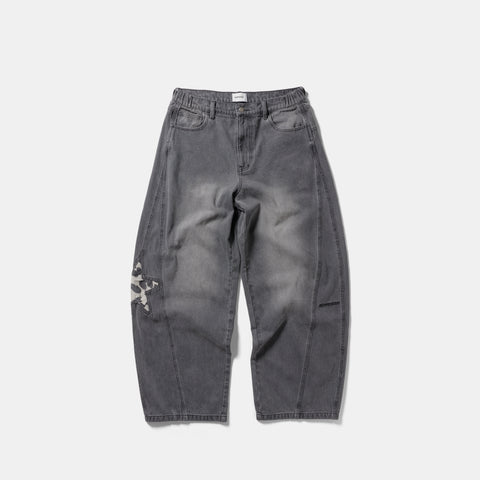 Suspicious Cowboys / Star Cow Barrel Jeans - Washed Black