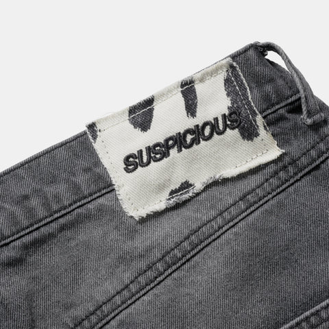 Suspicious Cowboys / Star Cow Barrel Jeans - Washed Black