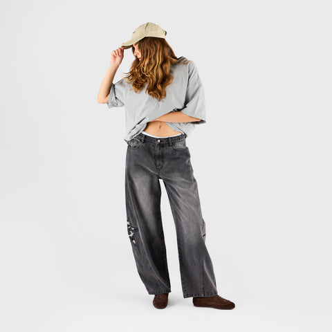 Suspicious Cowboys / Star Cow Barrel Jeans - Washed Black