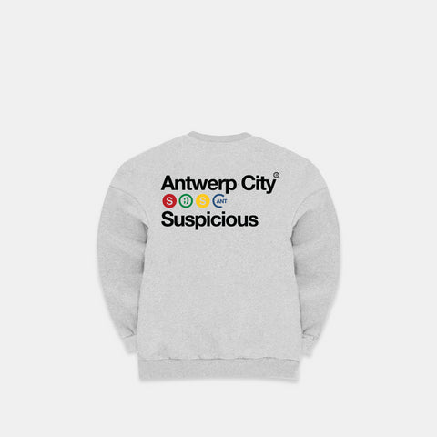 Store Excl. / The Antwerp City I Crewneck - Neutral Heather