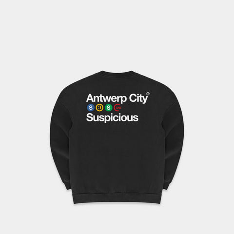 Store Excl. / The Antwerp City I Crewneck - Black