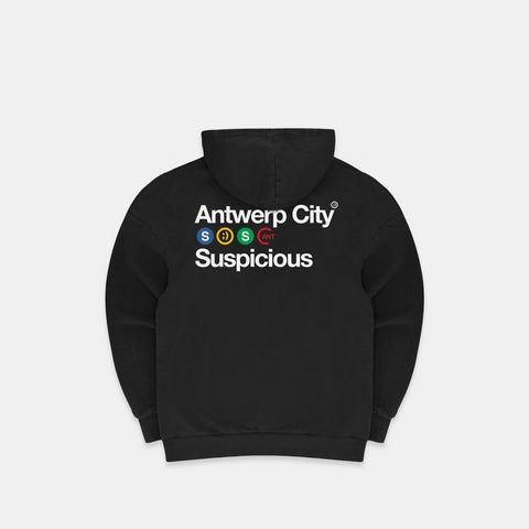 Store Excl. / The Antwerp City I Hoodie - Black