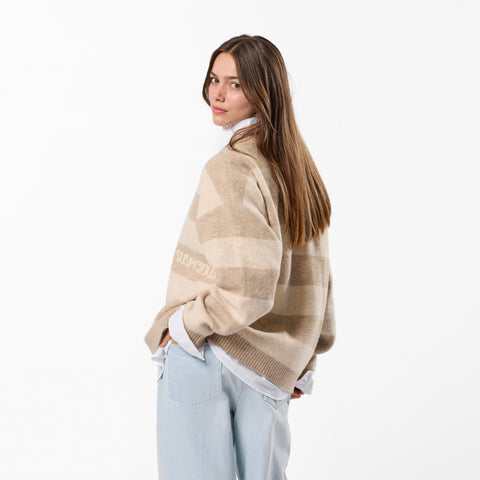 PL / Striped Knitted Sweat - Dune