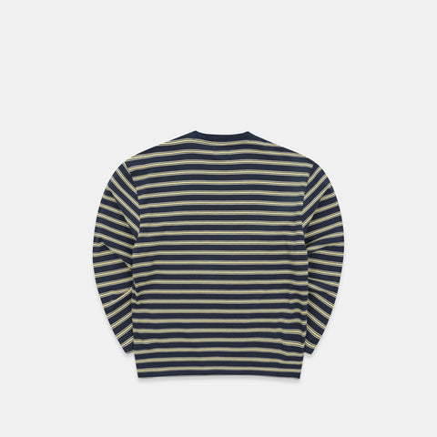 Softground / Striped Longsleeve - Nightfall & Yellow