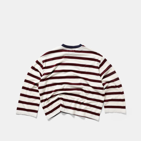 Winter1 / Striped Longsleeve - Natural & Red