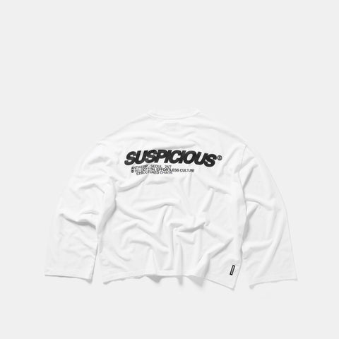 +351 Cotton / Structured Chaos Longsleeve - White