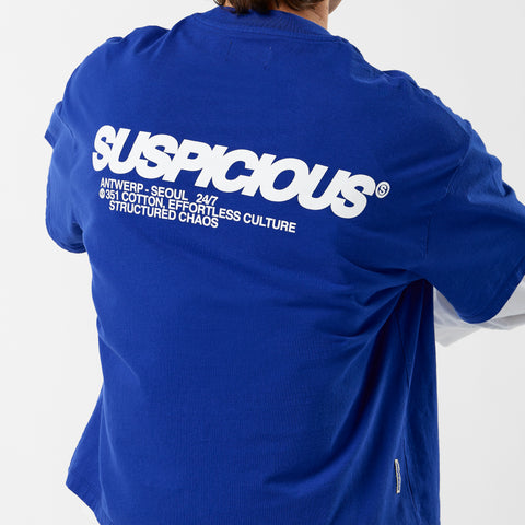 +351 Cotton / Structured Chaos Tee - Big Blue