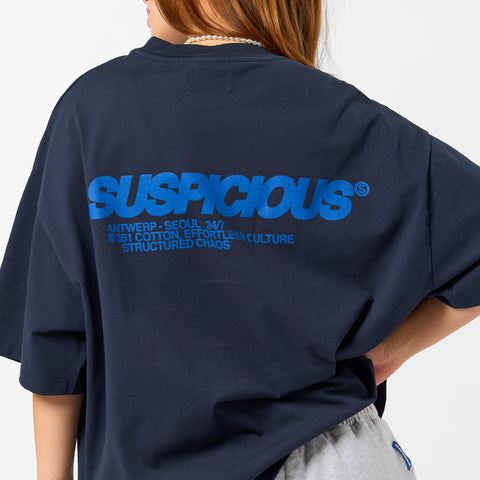 +351 Cotton / Structured Chaos Tee - Nightfall & Big Blue