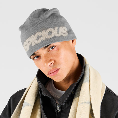 Fall 2 / Suspicious Beanie - Heather Grey & Dune