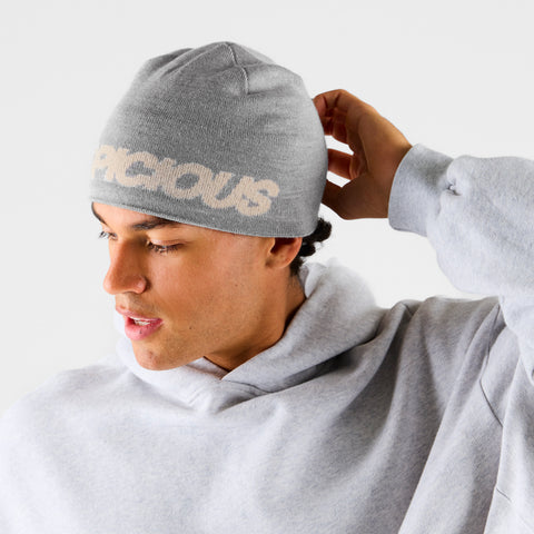 Fall 2 / Suspicious Beanie - Heather Grey & Dune