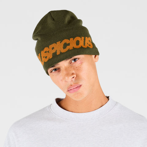 Fall 2 / Suspicious Beanie - Khaki & Orange