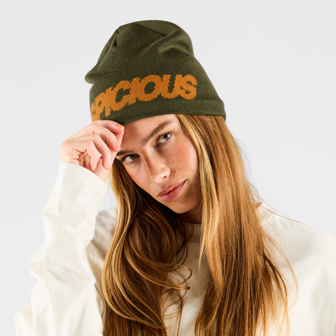Fall 2 / Suspicious Beanie - Khaki & Orange