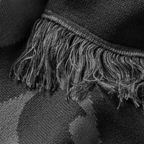 Fall 2 / Suspicious Big Scarf - Black & Charcoal